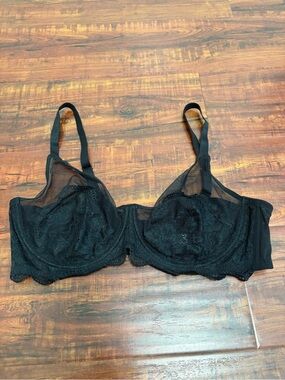 New SheCurve Sheer Lace Underwire Bra - size 40D